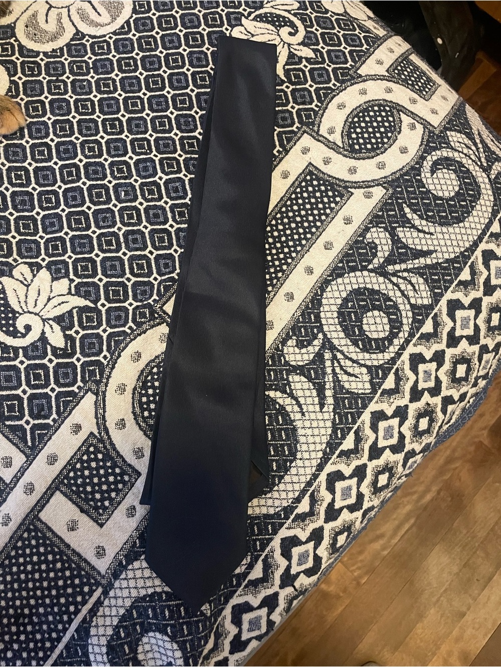Navy blue tie